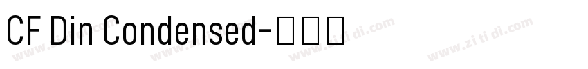 CF Din Condensed字体转换